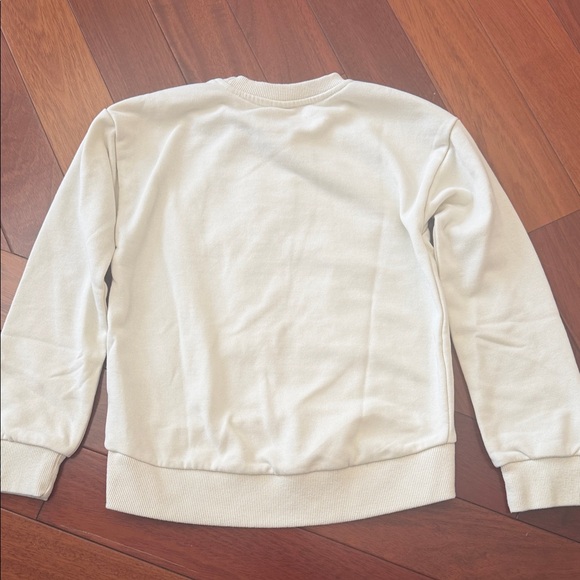 Girls Cream Sweatshirt with Rope Bow Design - Picture 5 of 6
